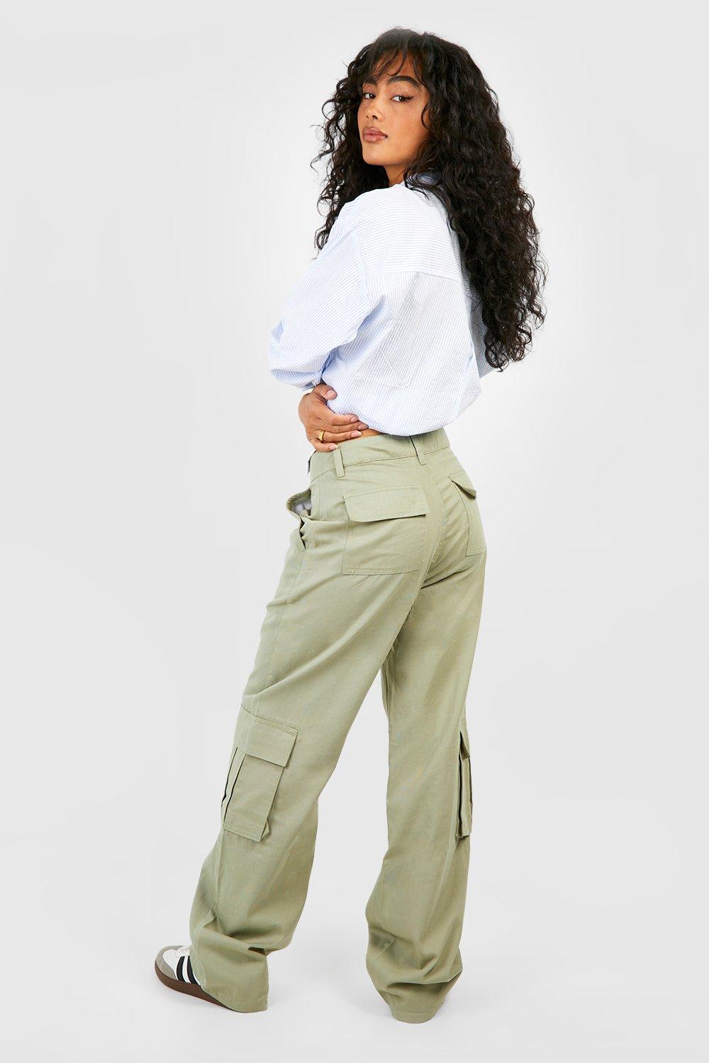 Women's straight leg hot sale khaki jeans